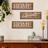 The Feeling of Returning Home Letters Sign Rustic Style English Letter Hanging Board  Wedding