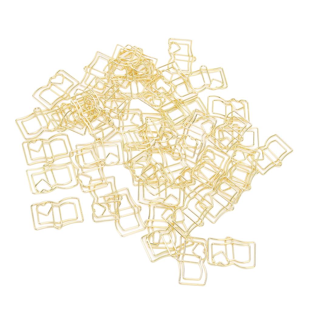 50 шт. скрепок для бумаги, портативные, уникальная форма, противоскользящие, сильная сила зажима, многоразовые для школы