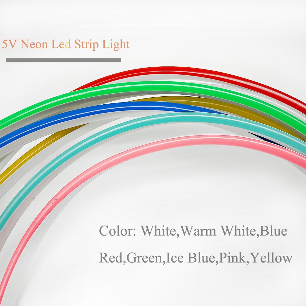 5M наружная водонепроницаемая 12V Usb гибкая светодиодная лента неоновые огни подсветка геймерская спальня украшение