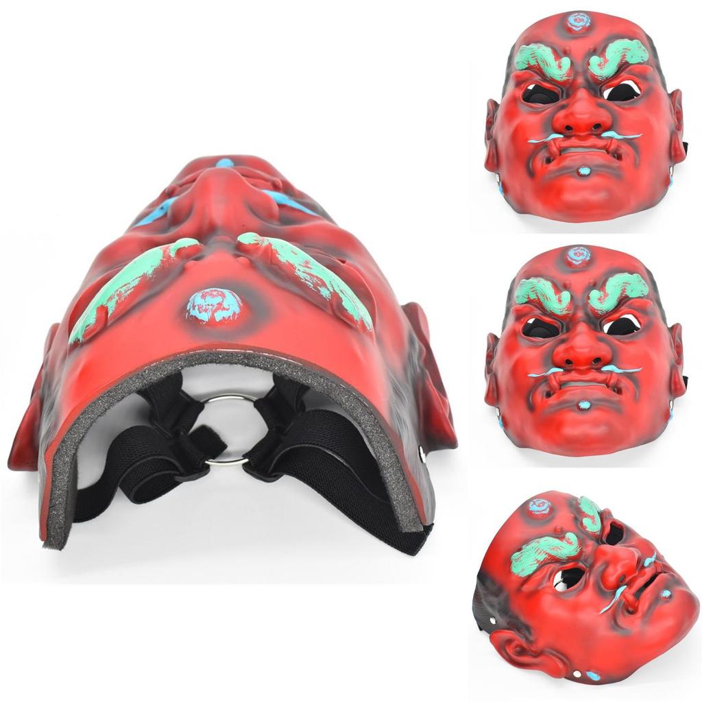 Потрясающая смоляная маска воина, маска древнего самурая, костюмный реквизит для праздничных мероприятий