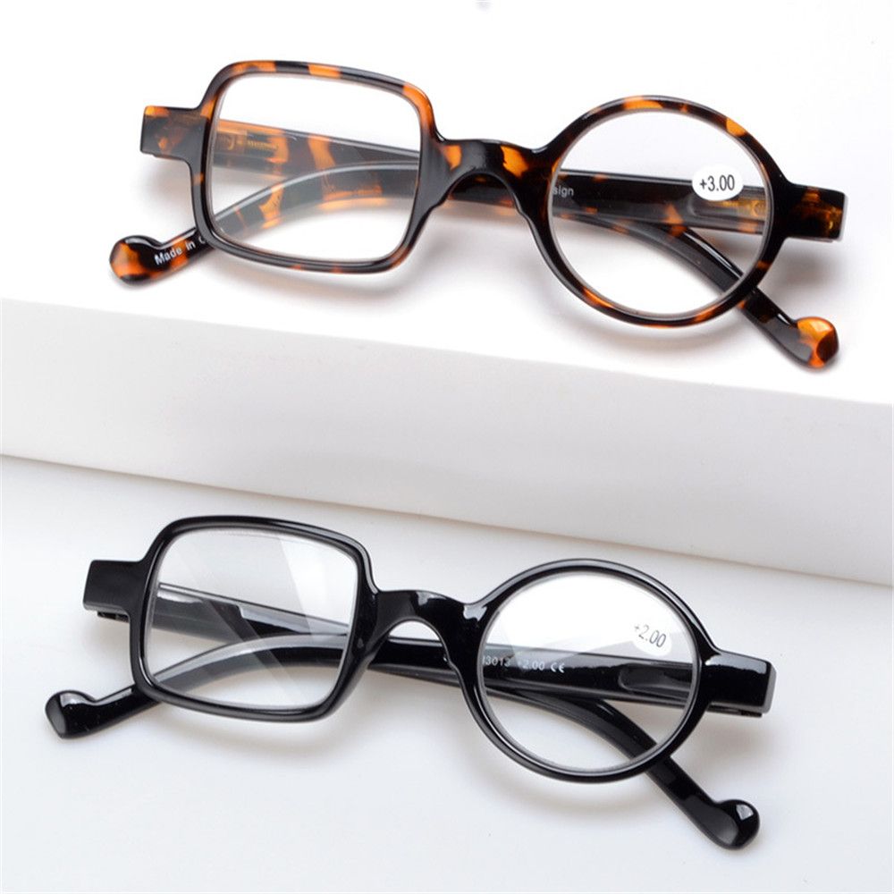 Vintage Spring Hinge Readers Round Square Frame Presbyopic Glasses Reading Glasses Reading Eyeglasses