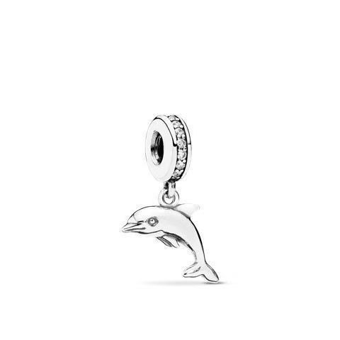 S925 Silver Jewelry DIY Charms Set With Eiffel Tower High Heels Dolphin Palm Tree Heart Wings Pendants Handmade Craft Gift Accessories