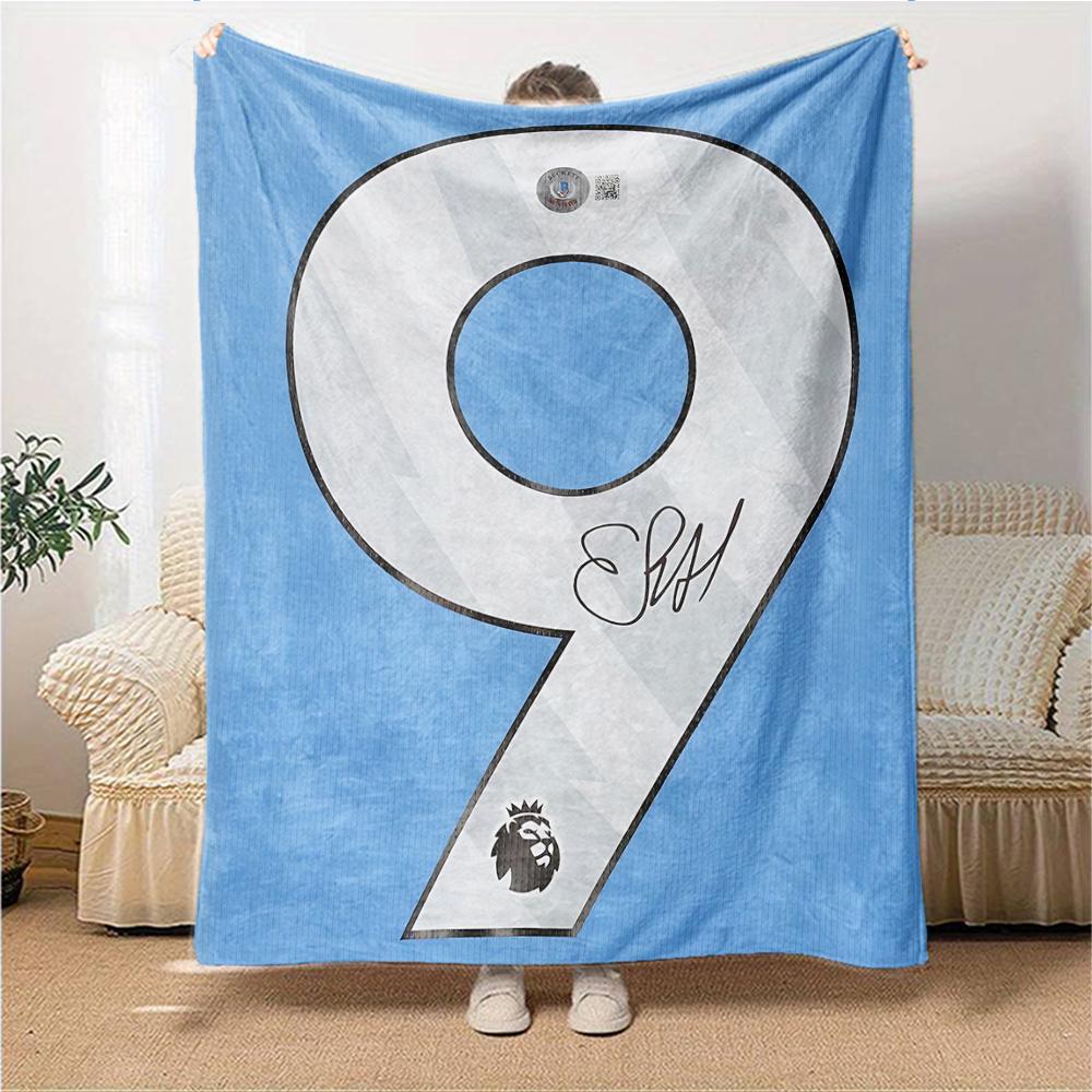 Haalands Manchester Moment Blankets Flannel Printed Breathable Warm Throw Blanket for Home Office Bedspreads 0708a82