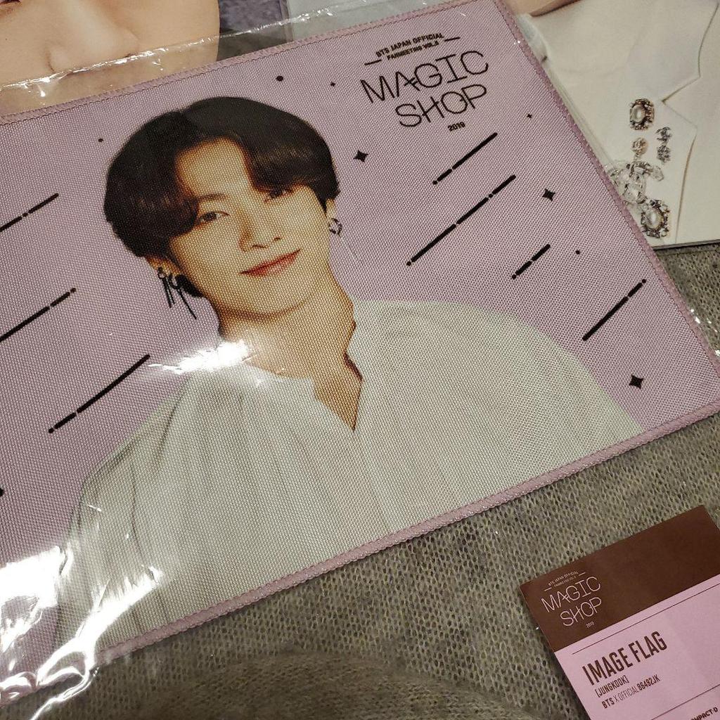 [USED] BTS Official Jungkook Fan Premium Photo Flag