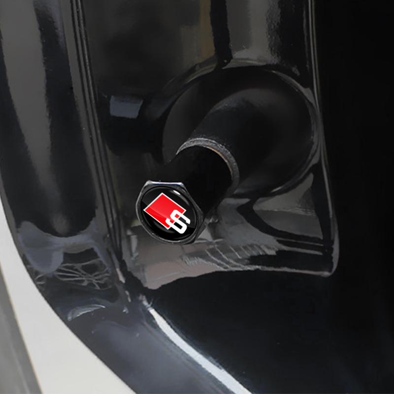 4 шт./компл. Колпачки на ниппель автомобильной шины Противоугонные герметичные крышки для Audi A7 A8 A3 A4 A5 A6 TT Q3 Q5 Q7 A1 B5 B6 B7 B8 B9 8P C6 C5 C7