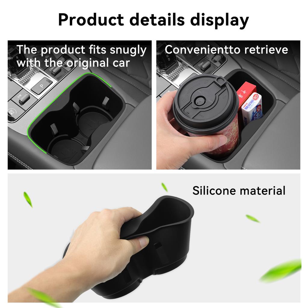 Для BYD Sealion 7 2025 2025 Подстаканник Лоток для хранения Аксессуары для интерьера Амортизирующий Центральный подлокотник Бокс для стаканов TPE Организация