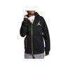 Logo Print Zip-Up Hooded Jacket Kids Outerwear Black HA5386-023