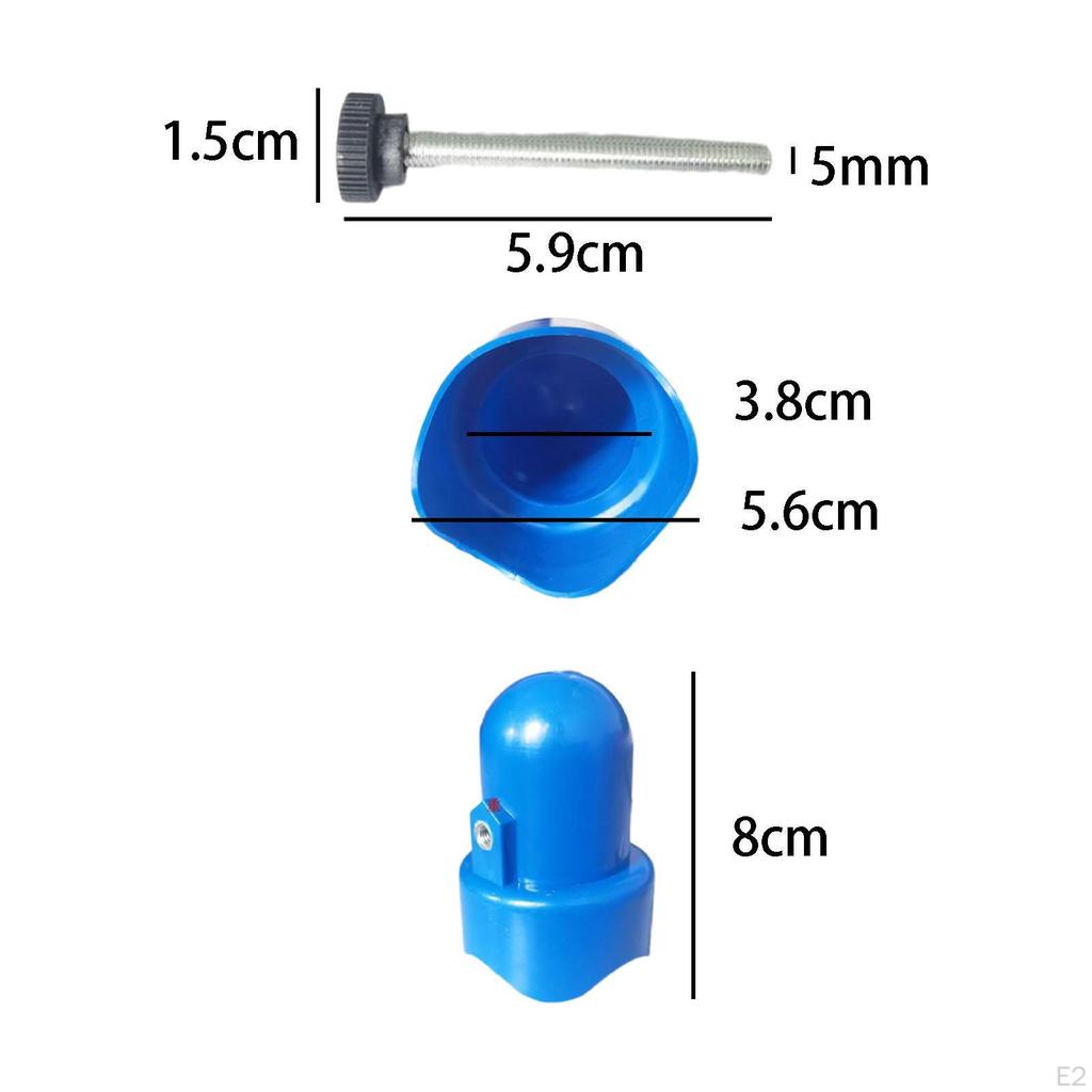 8x Trampoline Pole Caps Rod Parts Reusable Sturdy Protection Net Top