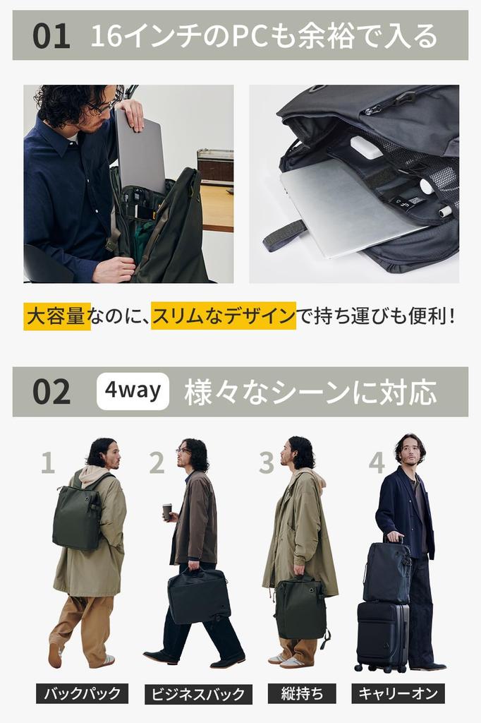 [uF] LIMITED EDITION DIRECTOR'S BAG 2.0 M BLK Director's Bag, M Size, Unisex, Large Capacity, 2-Way Backpack, uF