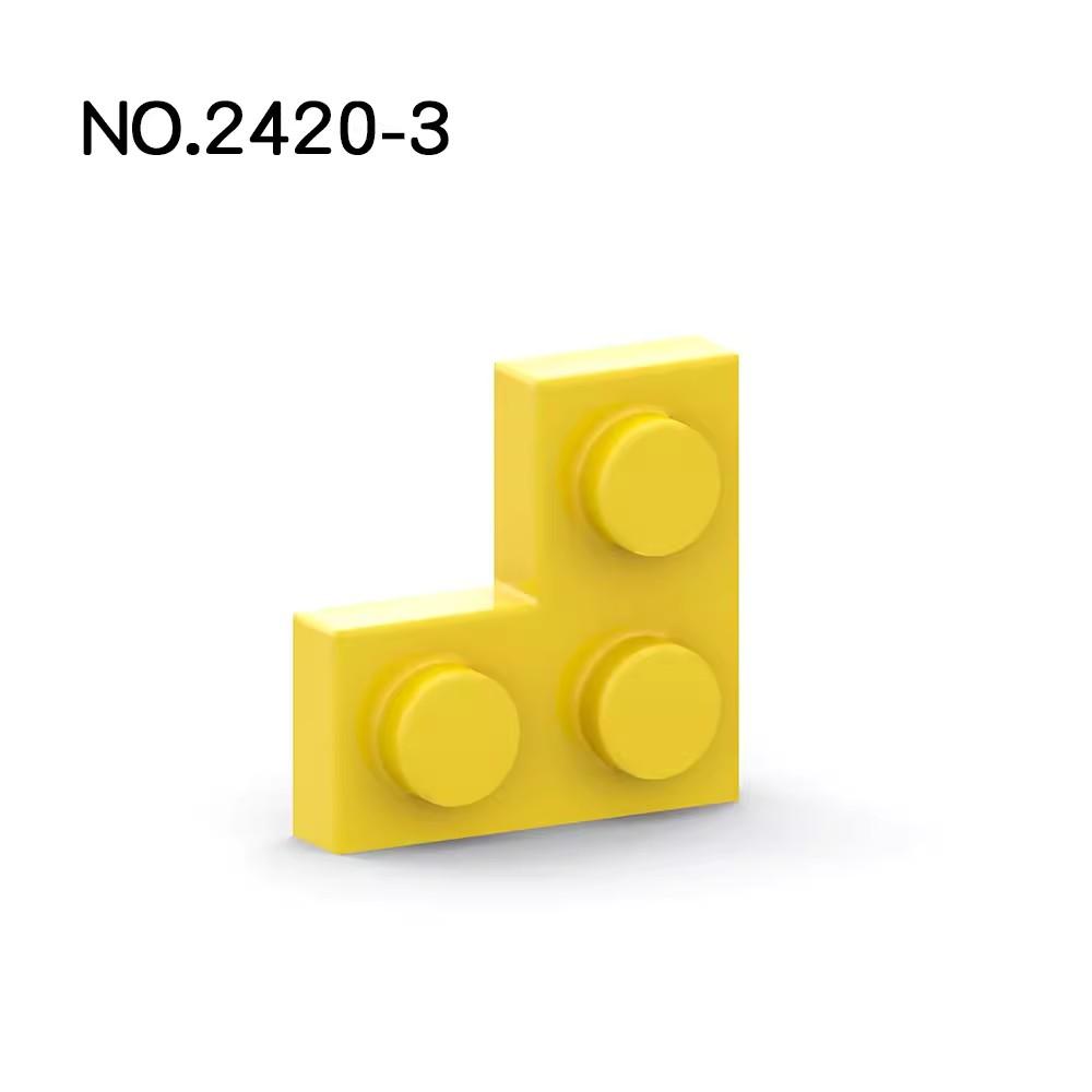 Нетоксичные 20 шт. Детали Moc 2420 Пластина 2x2 Угловая Совместимые Кирпичики DIY Сборка Строительные Блоки Частицы Детская Головоломка Развивающая Игрушка Подарок