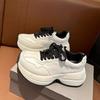 Dad Shoes Women's Autumn and Winter New Thick Soles Increase Height and Show Height, Small White Shoes Sports and Leisure Shoes Women