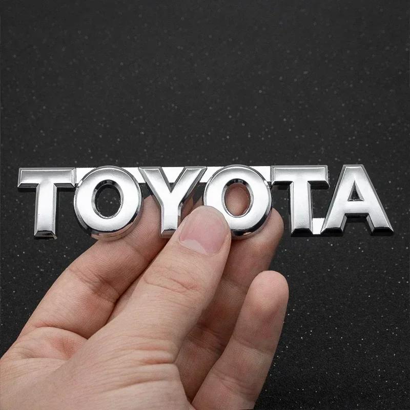 LGPE6 For Toyota 3D emblem stickers front and rear side car logo RAV4  GT86 Corolla Camry Prado Crown REIZ CHR  Avalon Highlander