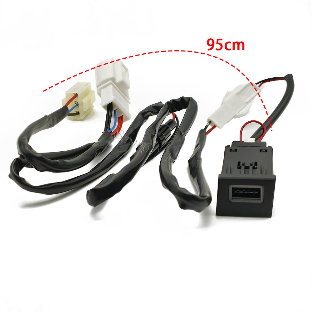 Compatible For Volkswagen Multivan T6 Car Single Charger QC3.0 USB Charge Socket Phone Charging Adapter Button
