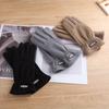 Five Finger Fleece-lined Gloves Elastic Thin Fleece Gloves Men Full Finger Mittens Outdooor