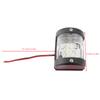 AD 1pc Universal 12V 24V ABS LED Navigation Light Lamp Signal Lamp For Marine Boat Yacht Truck Trailer Van White Side Light 7
