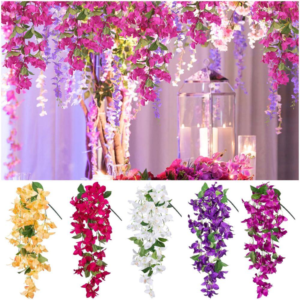 Accessories Lifelike Floral Vine DIY Plants Wreath High Quality Fake Flower Wall Hanging Ornament