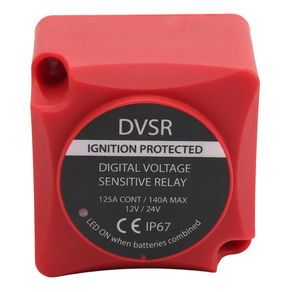 Комплект изолятора аккумулятора VSR Реле, чувствительное к напряжению Автоматическая зарядка DC 12В 24В 140А для квадроцикла UTV RV C