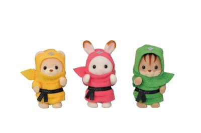 Sylvanian Families Сезонный [Baby Ninja Trio] C-66 ST Mark Сертификация 3 года и старше Игрушечный кукольный домик Sylvanian Families EPOCH