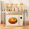 Adjustable Kitchen Countertop Microwave Storage Rack