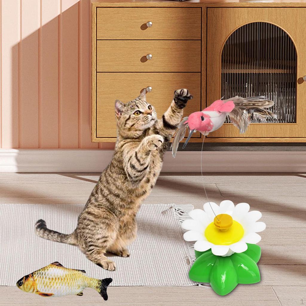 Automatic Cat Toy Electric Rotating Interactive Kitten Exercise Puzzle Toys