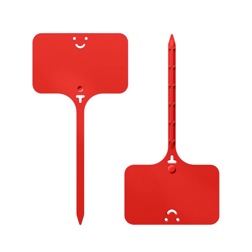 100Pcs T-type Sign Tags Garden Plant Labels Plastic Name Tag Writable Plastic Marker Tags
