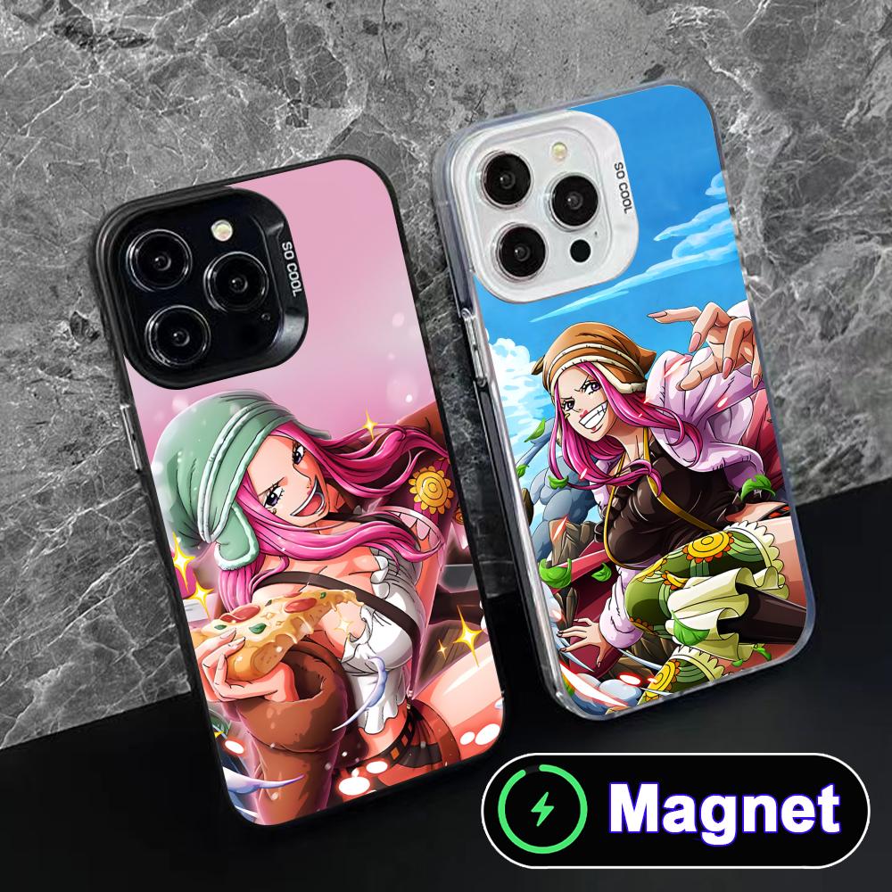 Jewelry Bonney Phone Case for iPhone 17 16 15 14 13 12 11 Air Pro Max Plus Colorful Silver MagSafe Cover