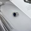 Silver Ring with Sapphire Nano 3.533ct, Product Weight 3.89 G (2171270)