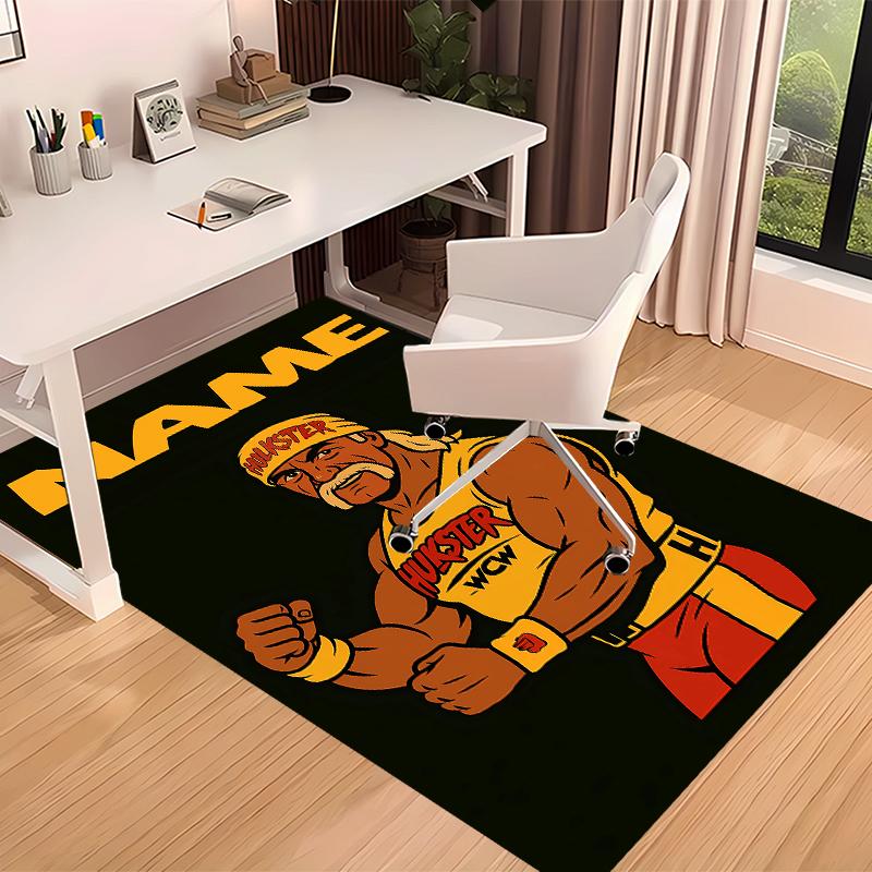 Custom personalization Hulk Hogan Print Area Rug - Soft, Washable Non-Slip Indoor Mat,Living Room,Home&Office Decorative Rug