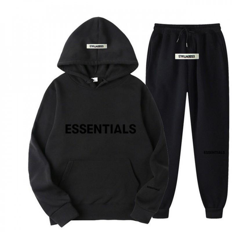 Essentials Hoodie - Set Mens Womens Long Sleeve Pullover Tracksuit Casual Streetwear