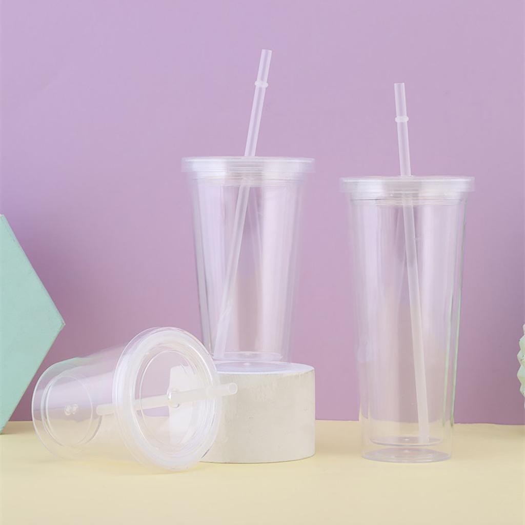 1 шт. Прозрачный и минималистичный стакан для воды с соломинкой, многоразовый, используется для стаканов для смузи своими руками для кофе, молока и напитков
