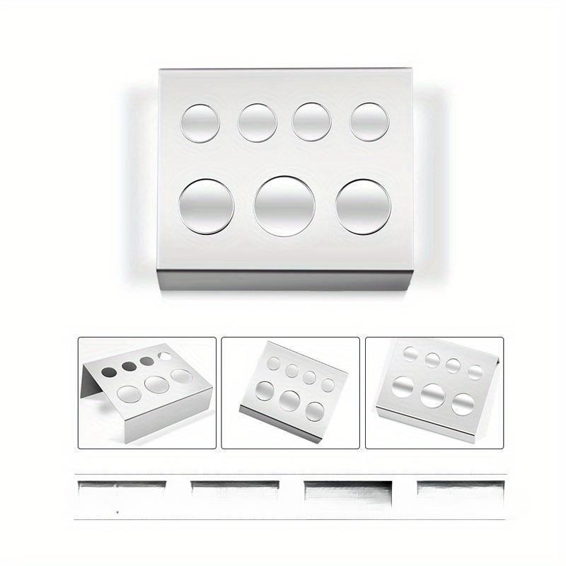 7 Holes Tattoo Ink Cup Holder Stand Tattoo Tool Pigment Black Container Makeup Accessories for Body Art Supplies