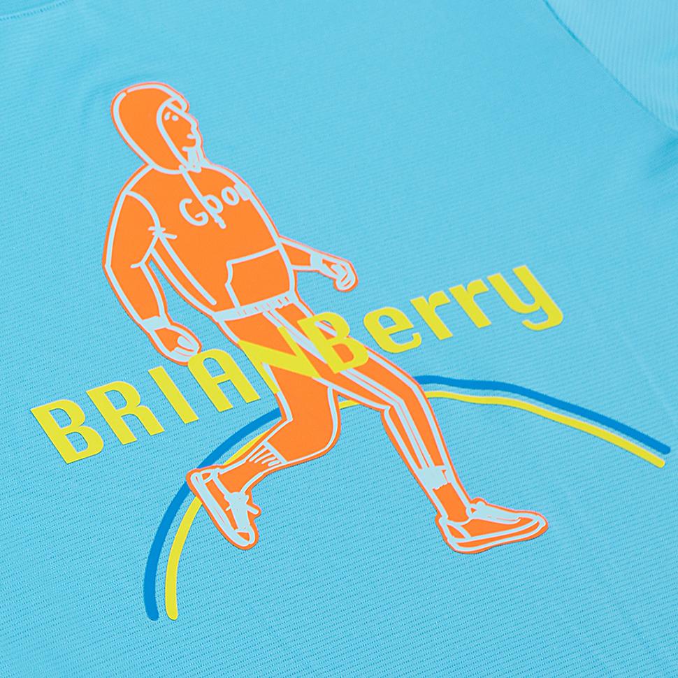 BRIAN BERRY Футболка с большим логотипом_Аква