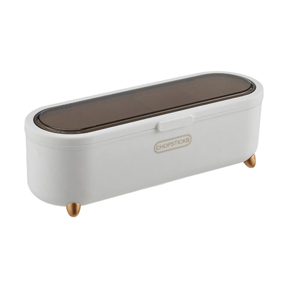 With Lid Cover Tableware Storage Holder Anti Dust Spoon and Chopstick Organizer Kitchen Use