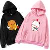 Cute Dudu and Bubu Hoodies Panda and Brownie Bear Couple Sweatshirt Men Women Clothes Kawaii Style Top