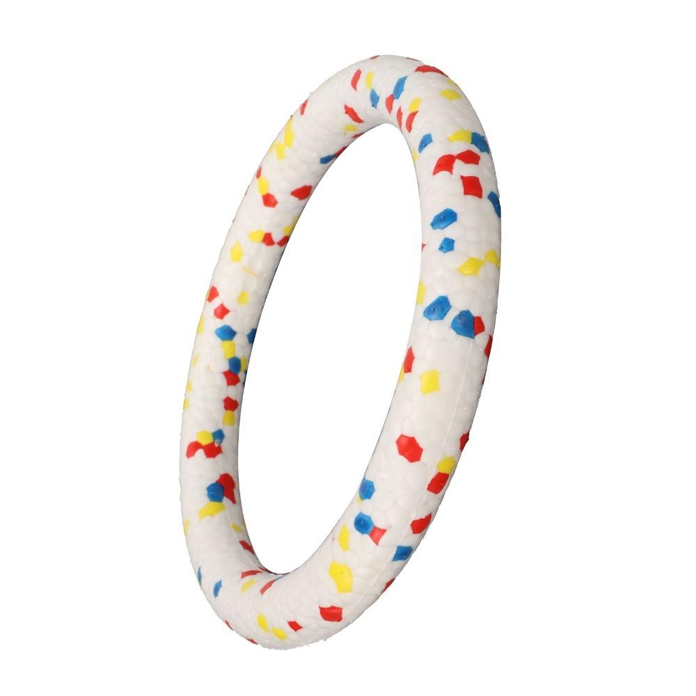 Solid Elastic Pet Chew Toy Colorful Pull Ring Dog Molar Ring  Pet Mood Calming