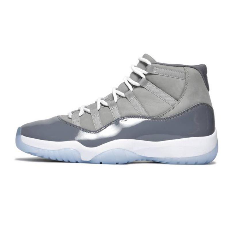 Баскетбольные кроссовки AJ11 Concord High-Top - Унисекс Спортивная версия в цвете Gamma Blue & Cool Grey.