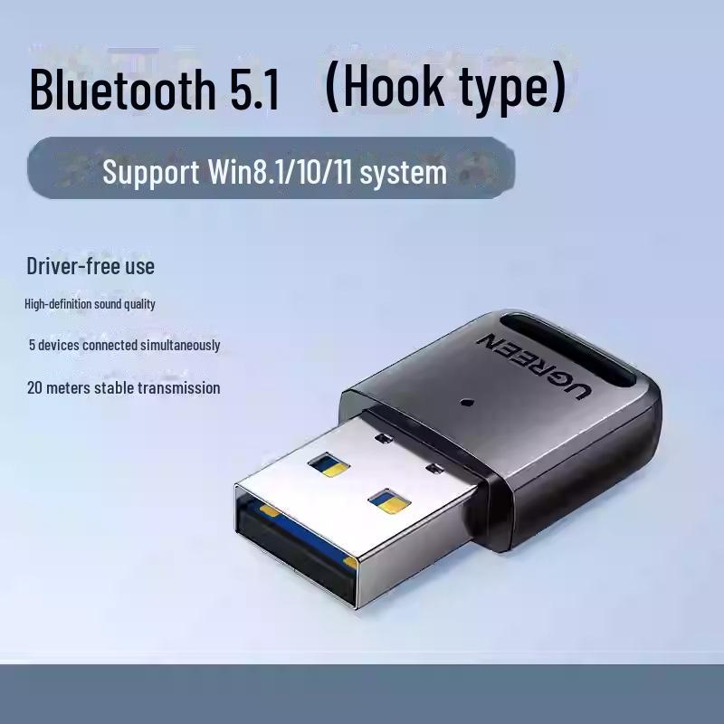 USB-адаптер Greenlink Bluetooth 5.0 для настольных компьютеров и ноутбуков (Виндовс 7/10)