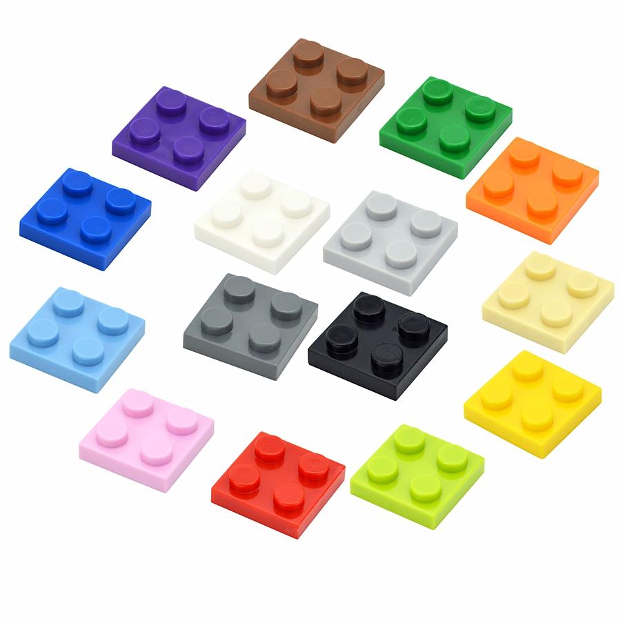 85 шт. Модули для сборки Moc, Тонкие пластины-фигурки, Кирпичики 2x2 точки, Образовательный инструмент, Творческая игра, Спецификация размера, Совместимо с, Включая 3022 Classic