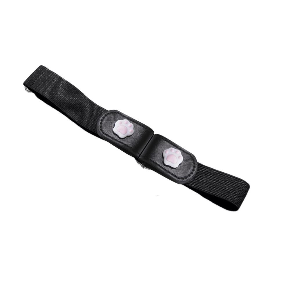 Adjustable Length Elastic Stretch Belt Press Buckle Style Invisible Belt for Women Men