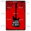 Music Gitar Vintage Metal Sign Tin Sign Rock Plaque Home Wall Decor Bar Sign Home Decor Country Poster Drop Shipping