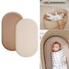 Pack of 2pcs Baby Fitted Sheet Comfortable and Cotton Pram Sheets Removable Slipcover for Infants Comfortable Rest