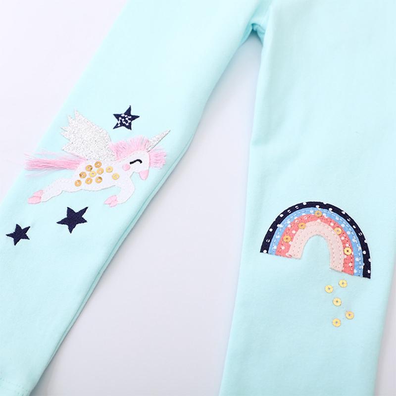 Леггинсы для девочек с рисунком из мультфильмов, детские длинные брюки, тонкие детские леггинсы