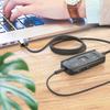 Виртуальный 7.1 объемный звук USB аудиоадаптер с тихим управлением для игровых гарнитур, широко совместимый с ПК