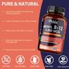 Vitamin B12 capsules, 5000 mcg per serving, promote energy metabolism and support a healthy nervous system, 120 capsules.
