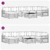 Outdoor Sofa Set with Cushions 8 pcs Natural and Anthracite