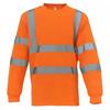 Unisex Adult Hi-Vis Long-Sleeved T-Shirt