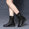 Женские зимние ботинки, обувь для мамы, хлопковые модные полусапоги, внешнеторговля, большой размер, кожаные ботинки