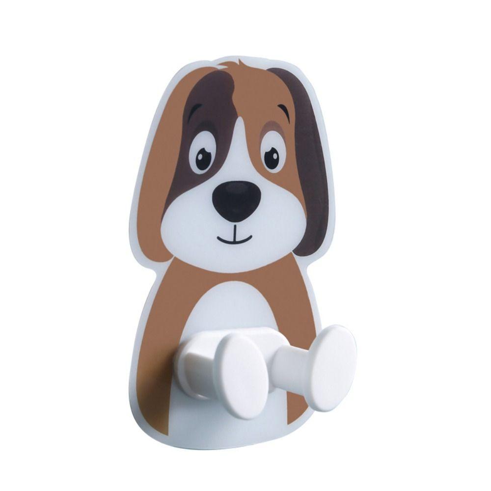 Plastic Cartoon Plug Hanger Self Adhesive Socket Storage Rack Animal Wall Plug Bathroom