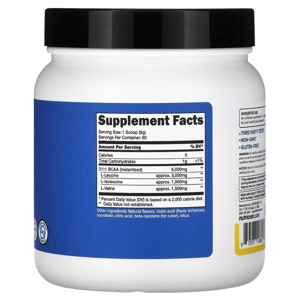 Performance, Bcaa, Pineapple, 492G (1.1Lb)