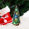 Halloween DIY Small Pine Tree Artificial Colorful LED Lights Mini Christmas Tree Tabletop